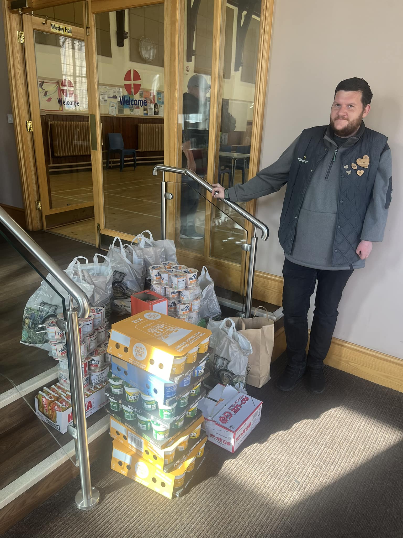 Food donation for Morrisons